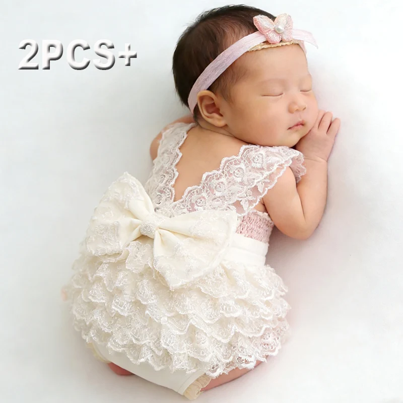 Baby Nursery Set - Ylsteed Conjunto de mameluco de encaje