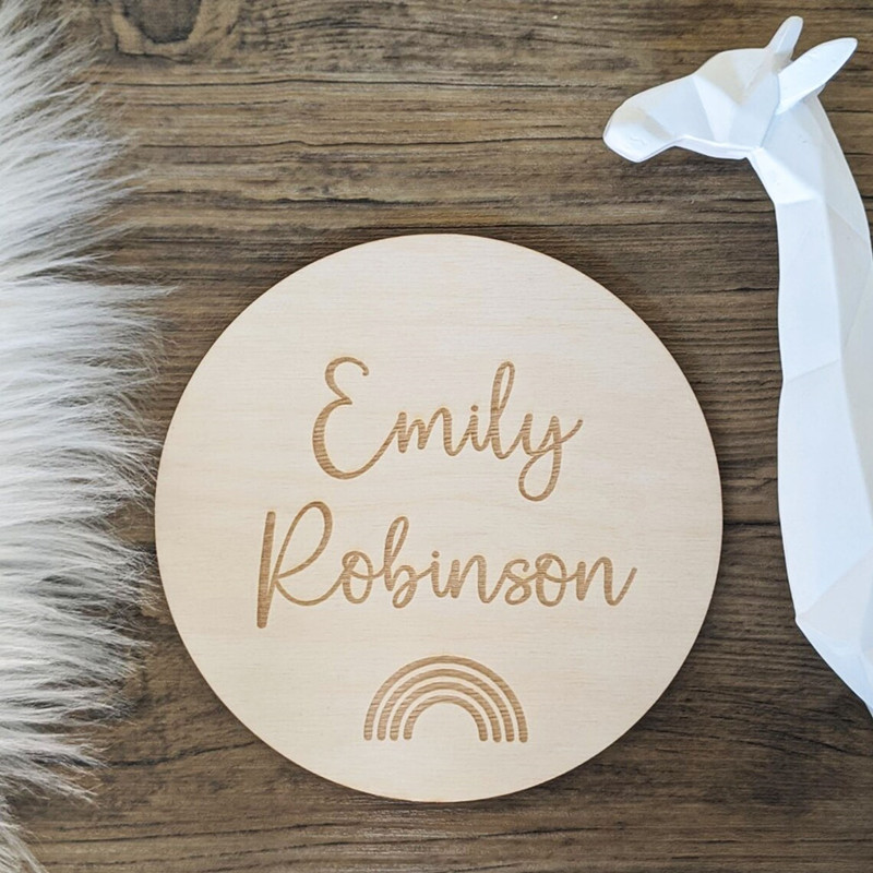 Baby Nursery Keepsake - Señal de nombre de guardería de