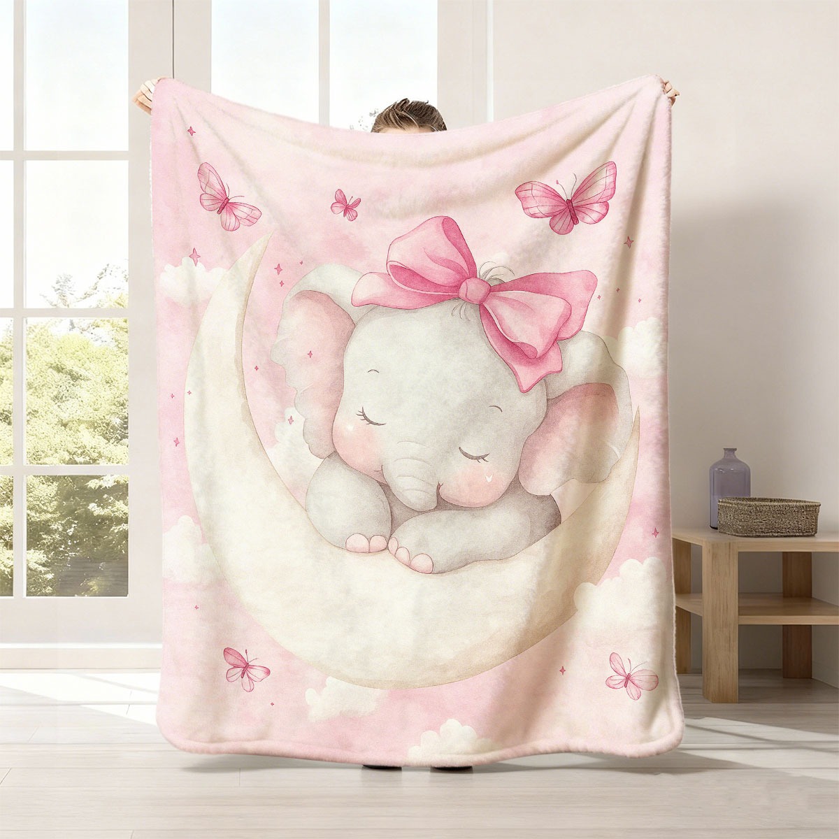 Baby Nursery Keepsake - Manta de lana suave con diseño