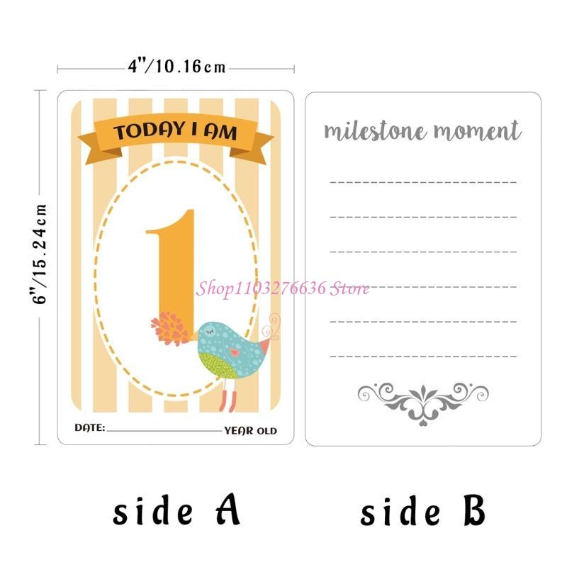 Milestone Card Set - R6FD Tarjetas bebé Momento Momento Regalo