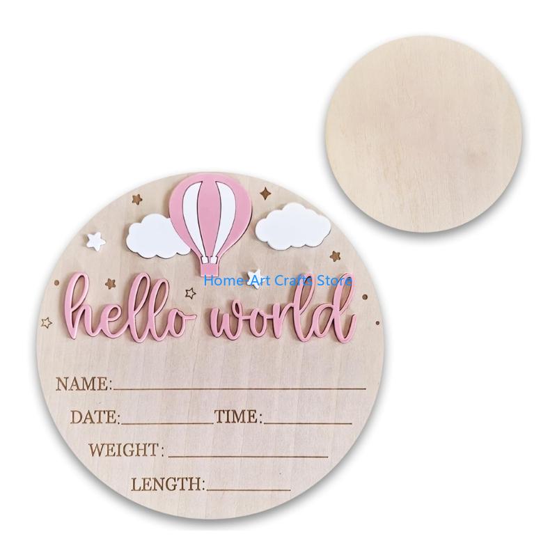 Y3NA Placa madera con nombre d - Baby Nursery Keepsake reseña y precio