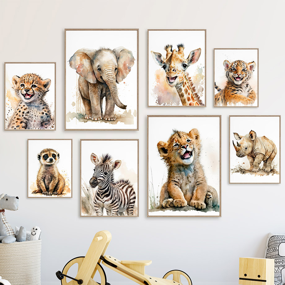 Arte de Pared con Animales de  - Baby Zebra Nursery reseña y precio
