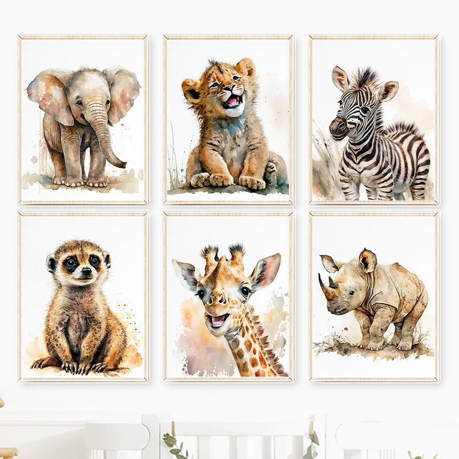 Arte de Pared con Animales de  - Baby Zebra Nursery reseña y precio