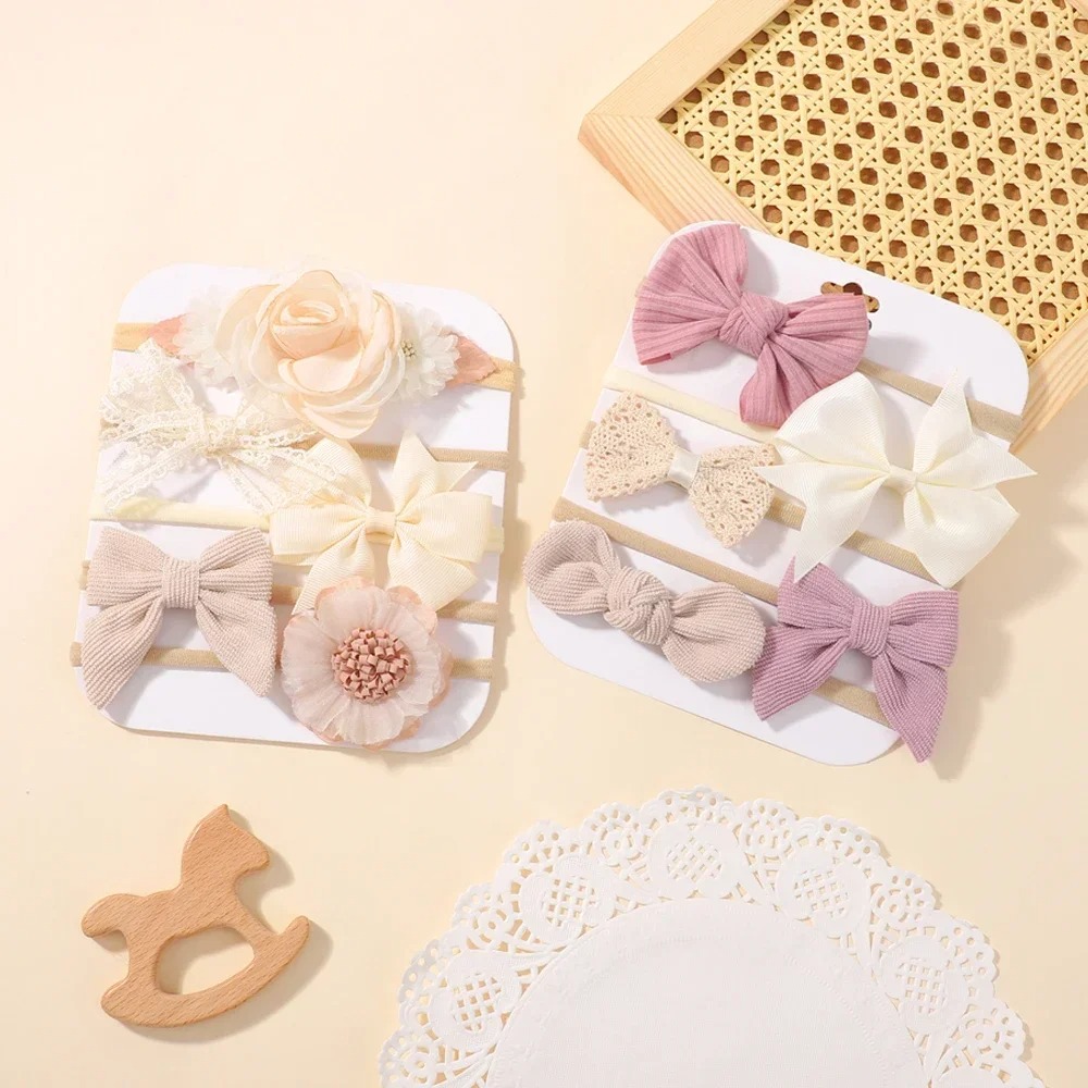 Diadema con lazo de encaje y f - Baby Nursery Set reseña y precio
