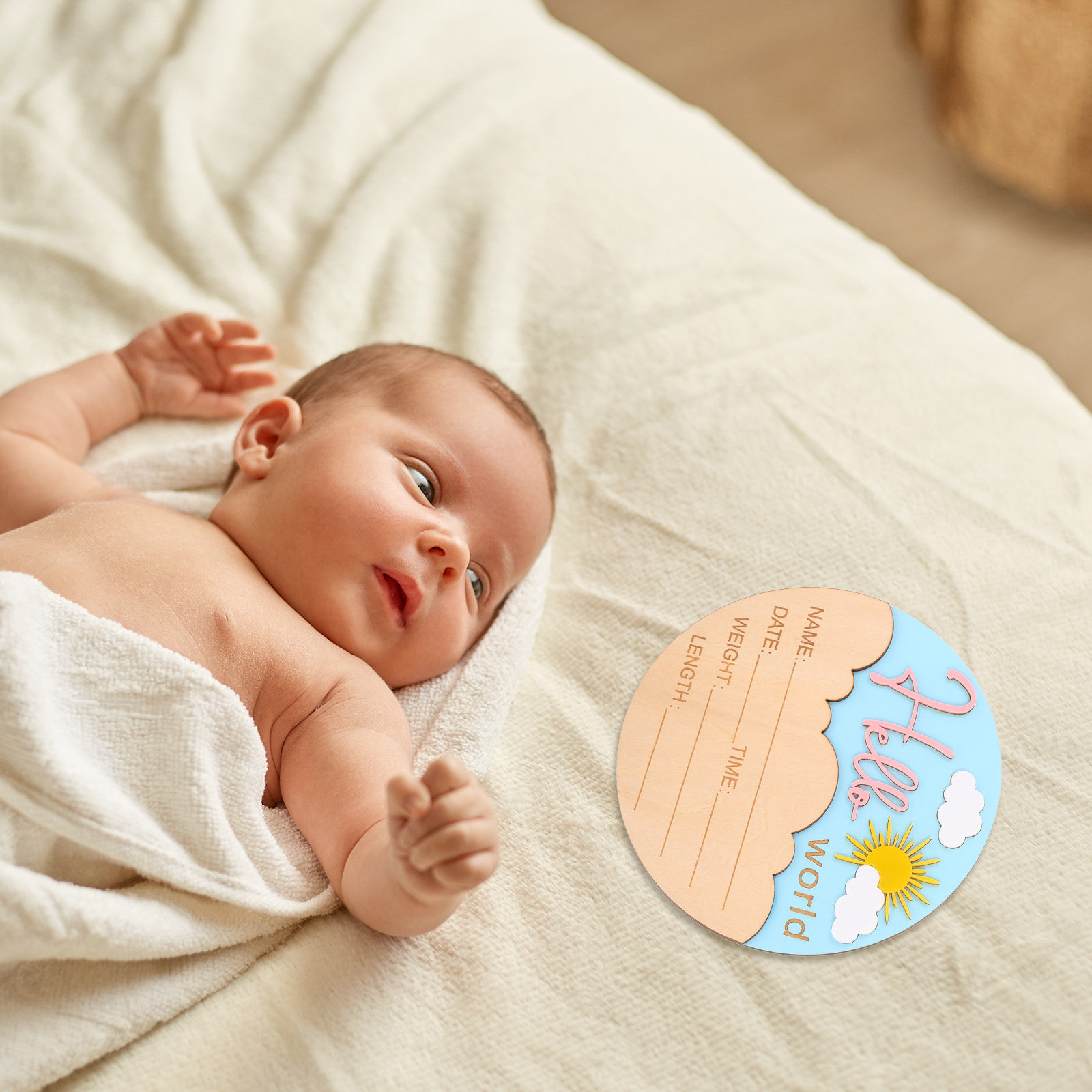 Placa de Anuncio de Nacimiento - Baby Nursery Keepsake reseña y precio