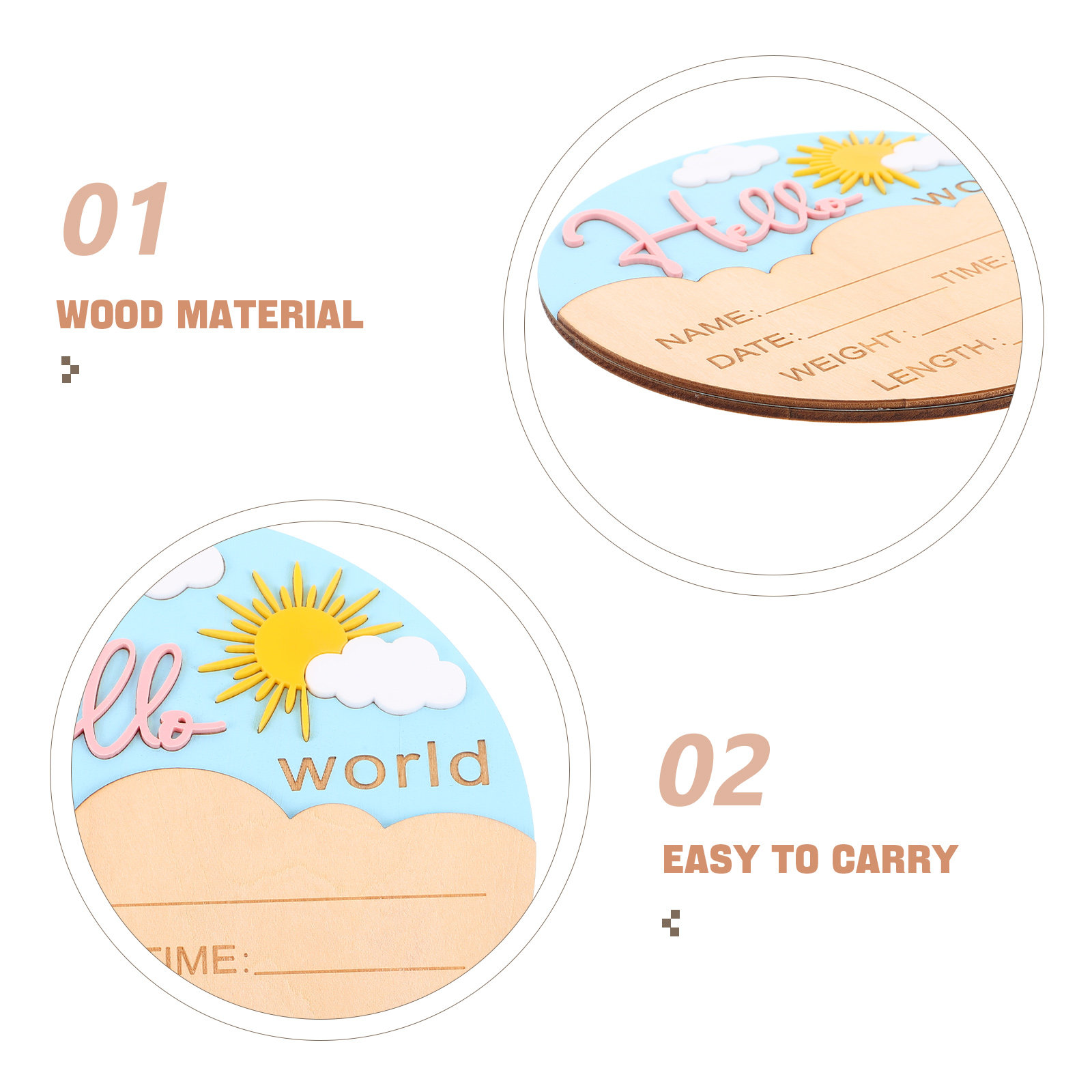 Placa de Anuncio de Nacimiento - Baby Nursery Keepsake reseña y precio