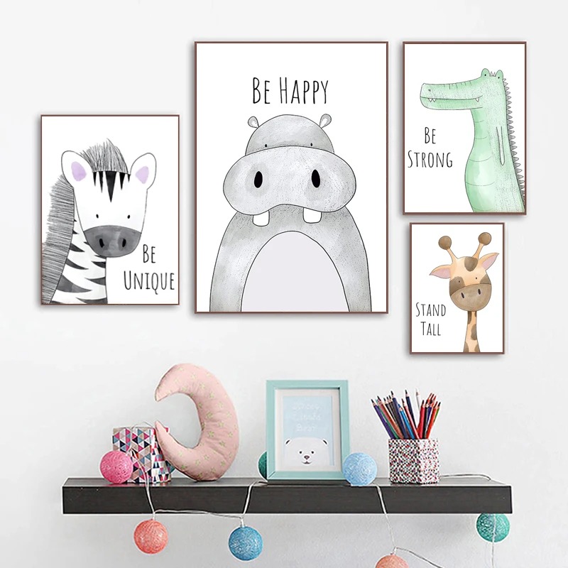 Póster de arte de pared con di - Baby Zebra Nursery reseña y precio