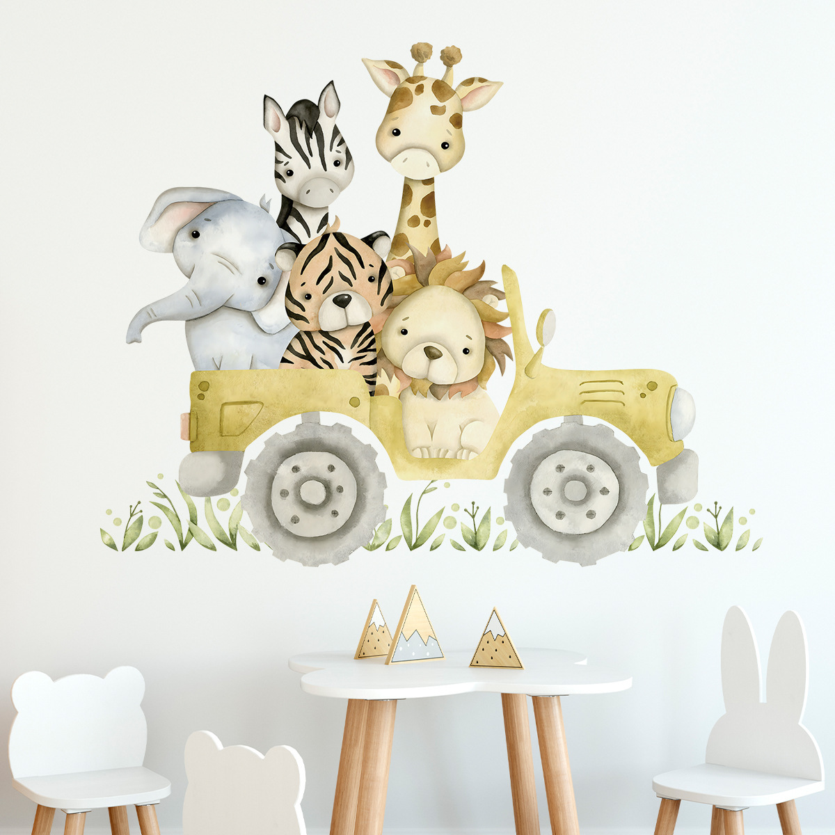 Lindos animales conducir Jeep  - Baby Zebra Nursery reseña y precio
