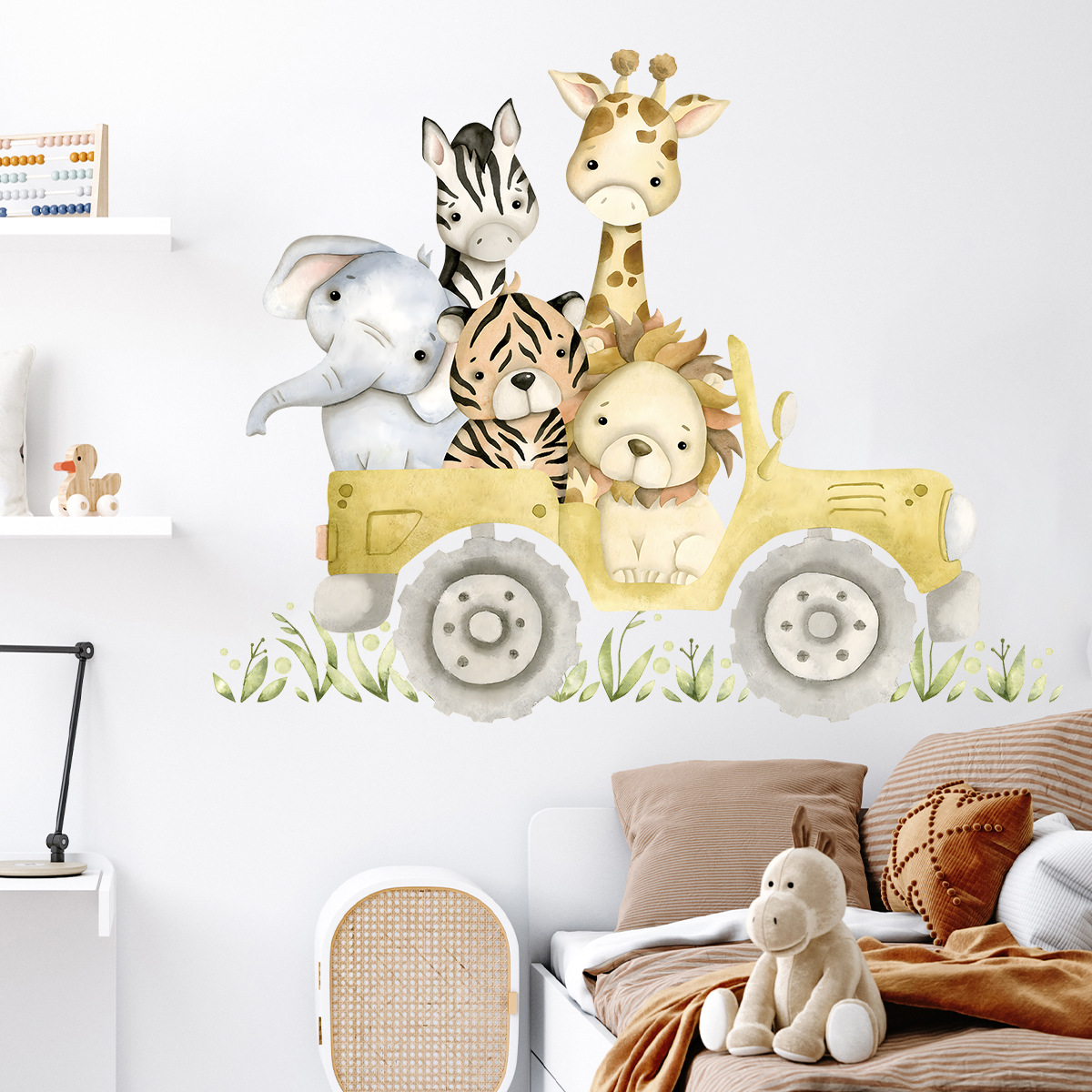 Lindos animales conducir Jeep  - Baby Zebra Nursery reseña y precio