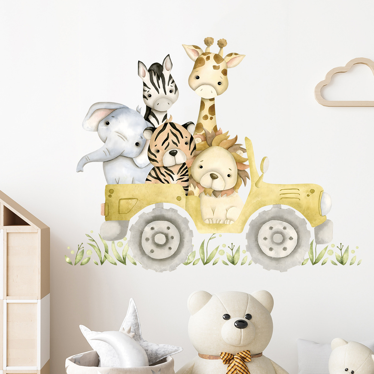 Lindos animales conducir Jeep  - Baby Zebra Nursery reseña y precio
