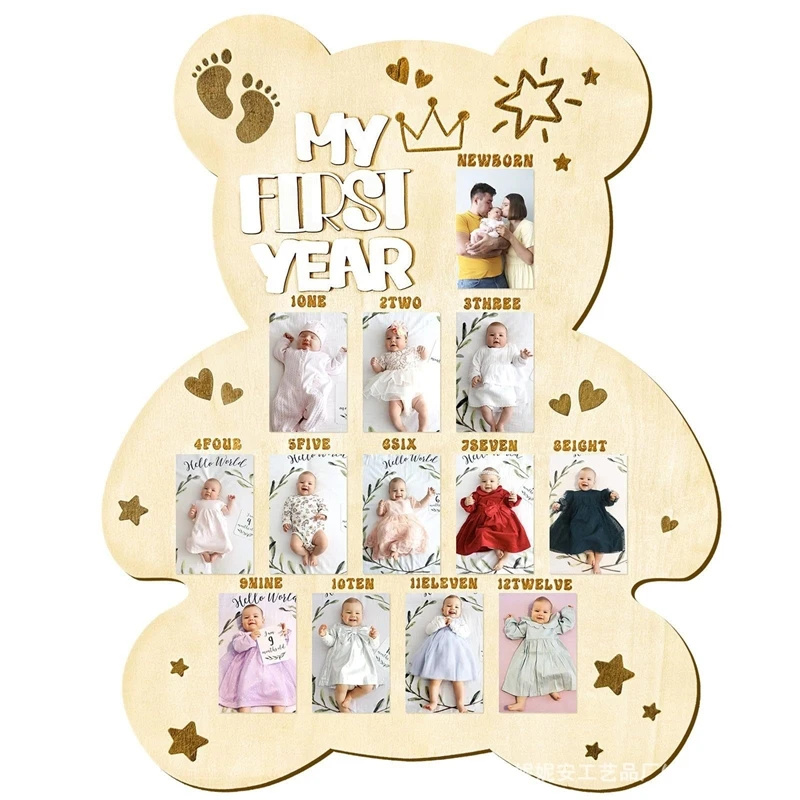 Placa de madera para fotos de  - Baby Nursery Keepsake reseña y precio