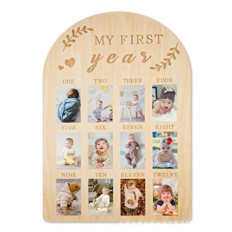 Placa de madera para fotos de  - Baby Nursery Keepsake reseña y precio