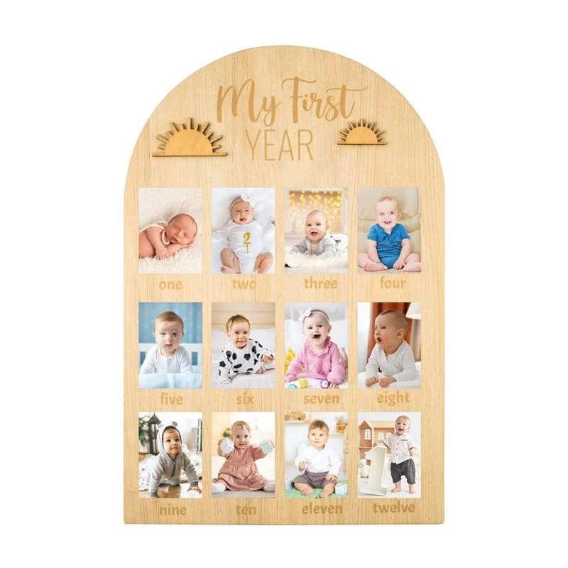 Placa de madera para fotos de  - Baby Nursery Keepsake reseña y precio
