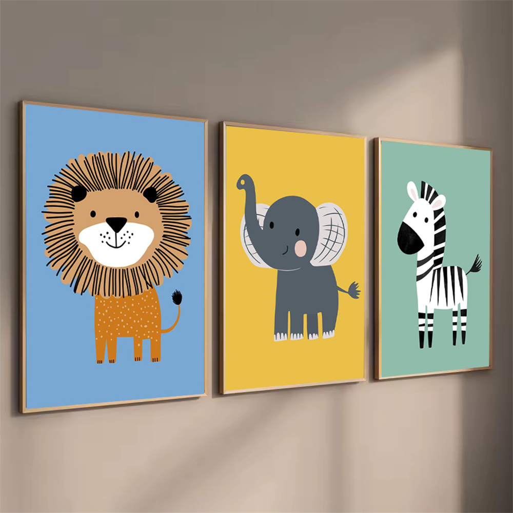 Cuadro sobre lienzo con dibujo - Baby Zebra Nursery reseña y precio