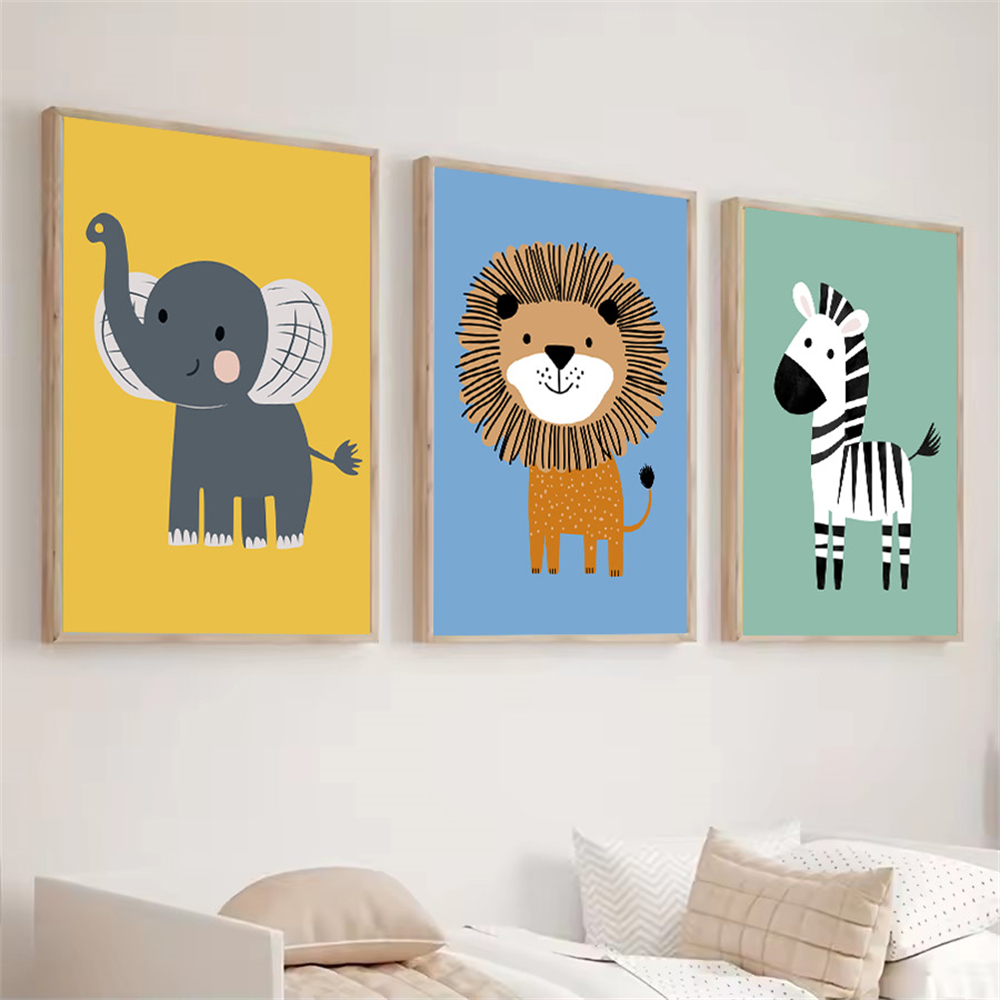 Cuadro sobre lienzo con dibujo - Baby Zebra Nursery reseña y precio