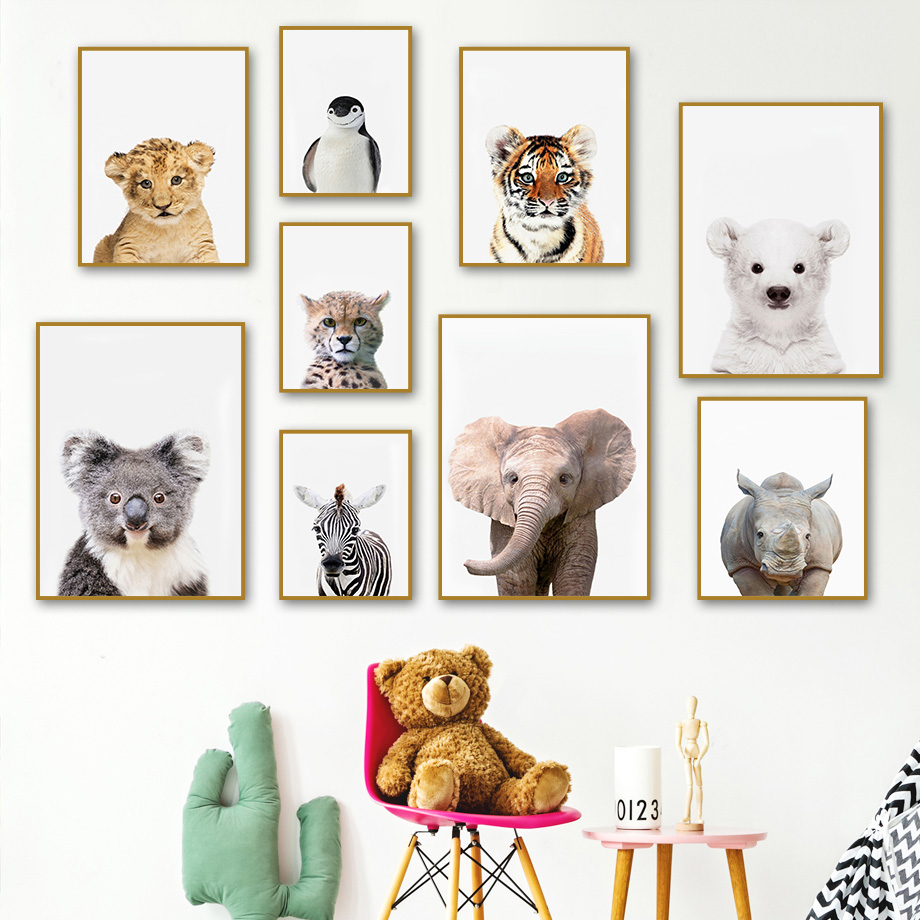 Láminas Decorativas de Animale - Baby Zoo Nursery reseña y precio