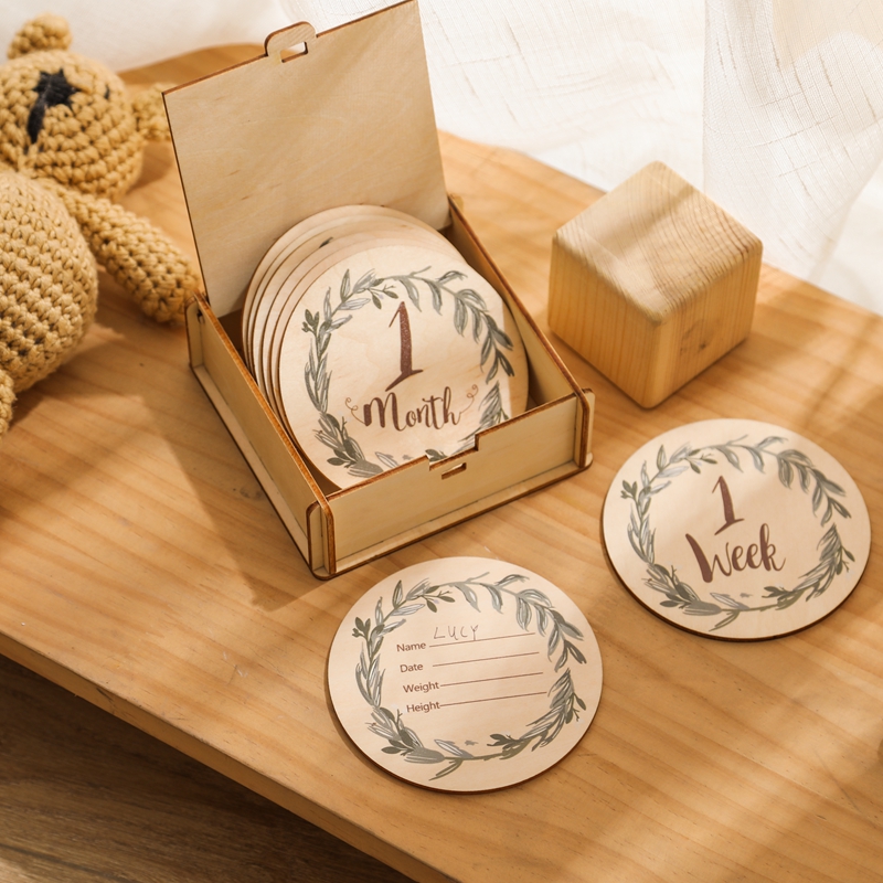 Tarjetas de hito de madera par - Milestone Card Set reseña y precio