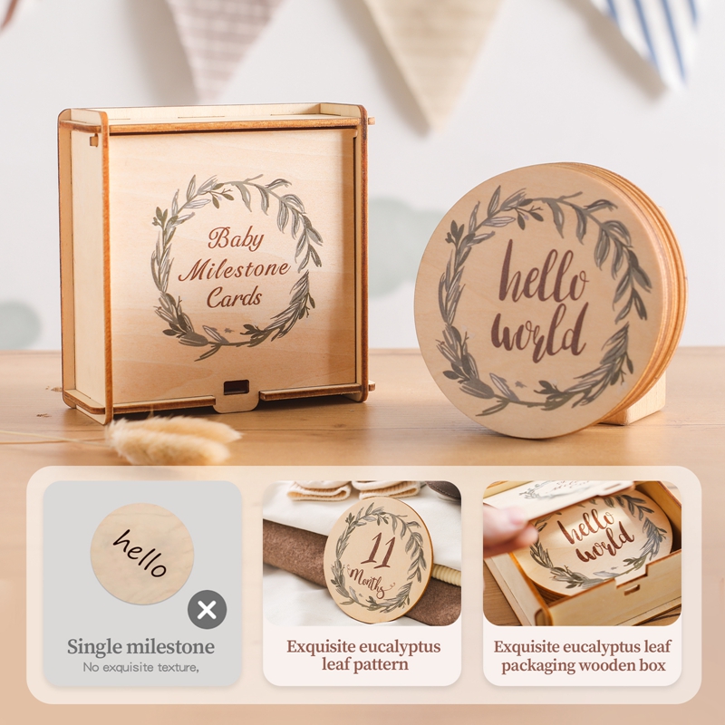 Tarjetas de hito de madera par - Milestone Card Set reseña y precio