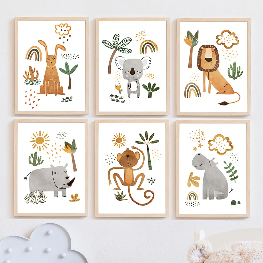 Girafa, elefante, Tigre, cebra - Baby Zebra Nursery reseña y precio