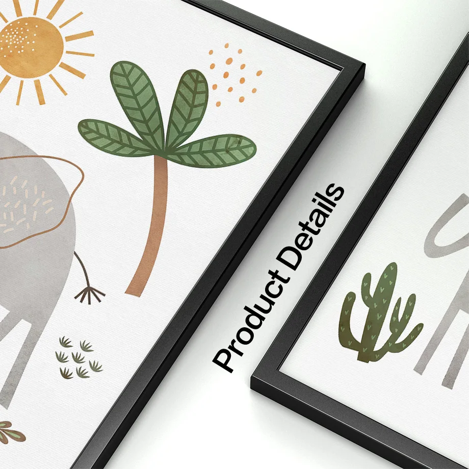 Girafa, elefante, Tigre, cebra - Baby Zebra Nursery reseña y precio