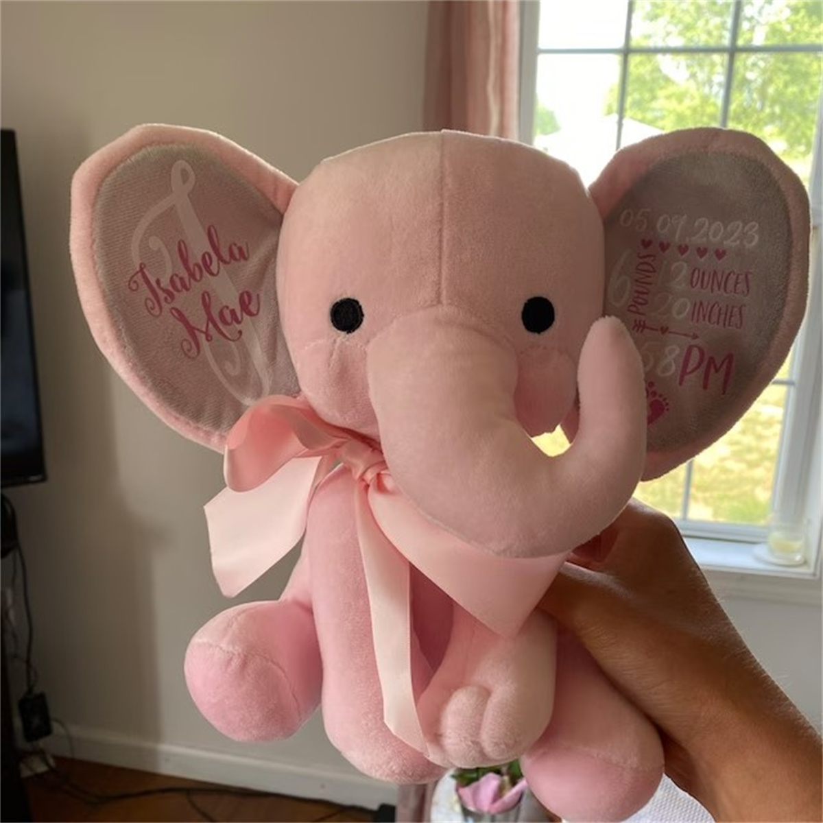 Peluche de elefante de estadís - Baby Nursery Keepsake reseña y precio