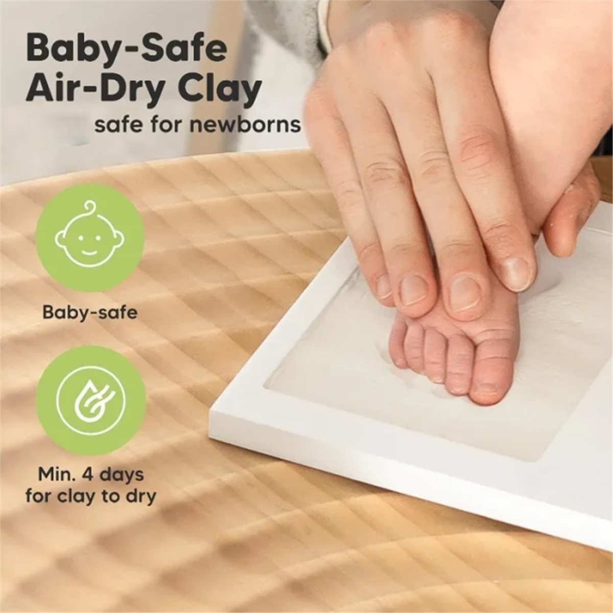 Kit de Recuerdo de Huellas de  - Baby Nursery Keepsake reseña y precio